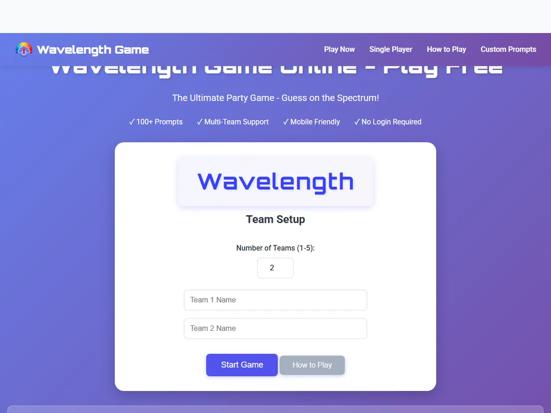 Wavelength Game Online board used to place a question clue on a hidden target